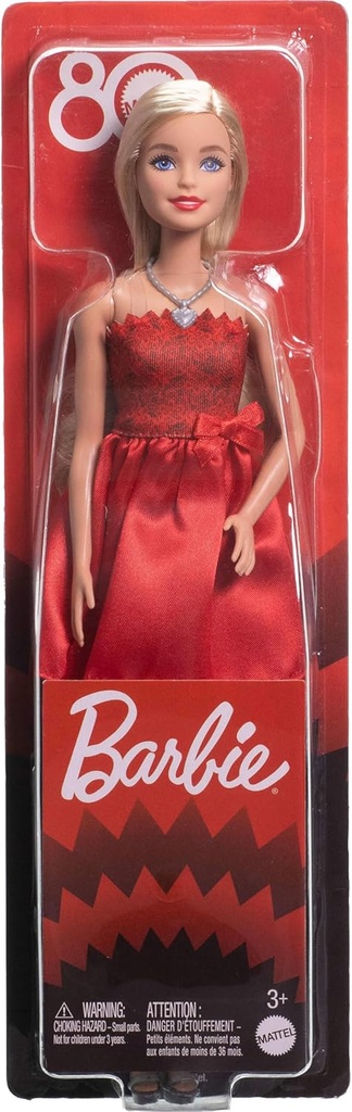 Muñeca Barbie 80 Aniversario 3a+