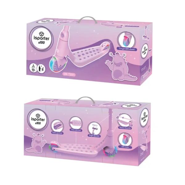 Scooter Ajustable con Luz Rosado 3a+ 50Kg Max  ( 459136 )