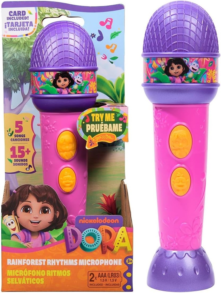 Micrófono Ritmos Selváticos de Dora la Exploradora 3a+