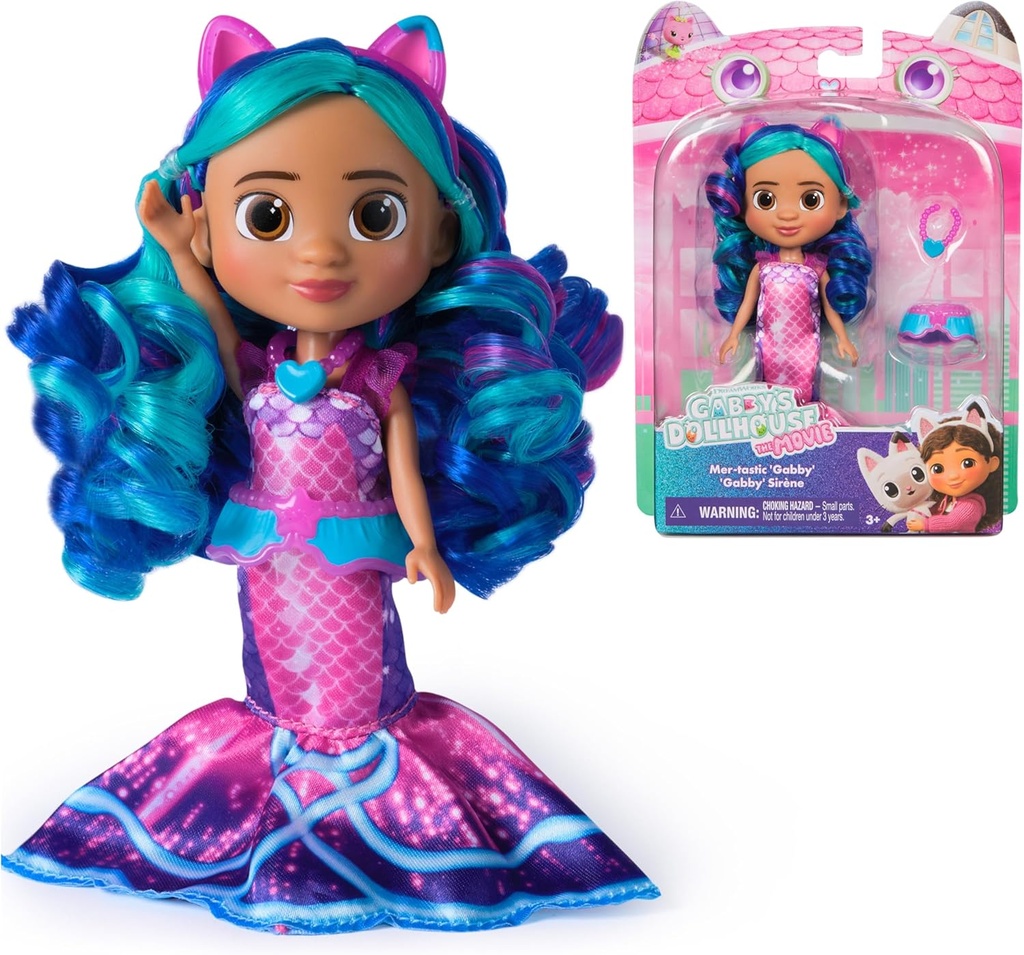 Muñeca de la Casa de Muñecas de Gabbyys la Sirena 3a+
