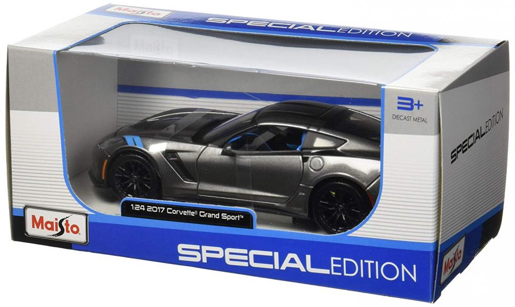 Carro Corvette® Grand Sport Gris Metálico 2017 Esc:1:24 3a+(315162)