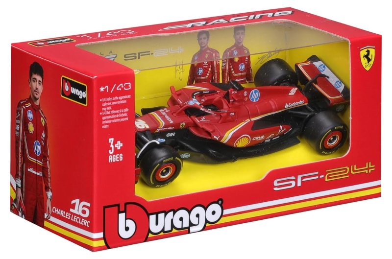 Carro Formula 1 Ferrari SF-24 Charles Lecclers #16 Esc 1/48 3a+ (368440)