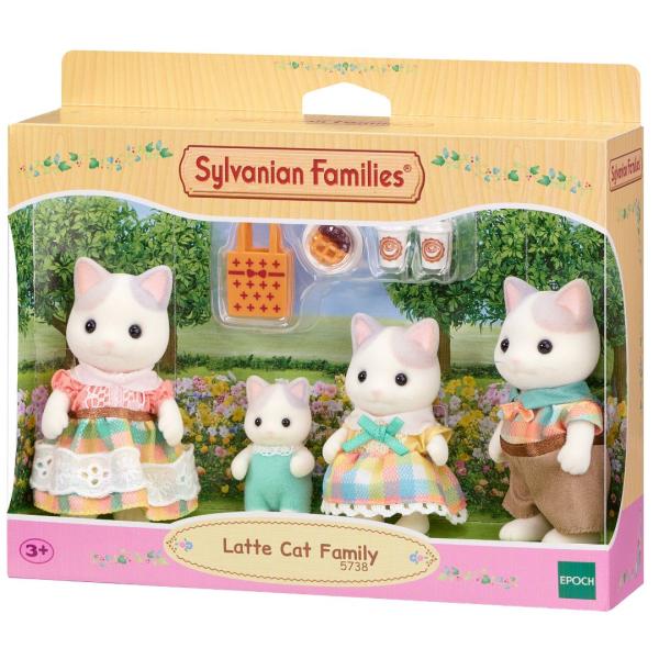 Familias Sylvanianas Familia de Gato Latte Set/4 3a+