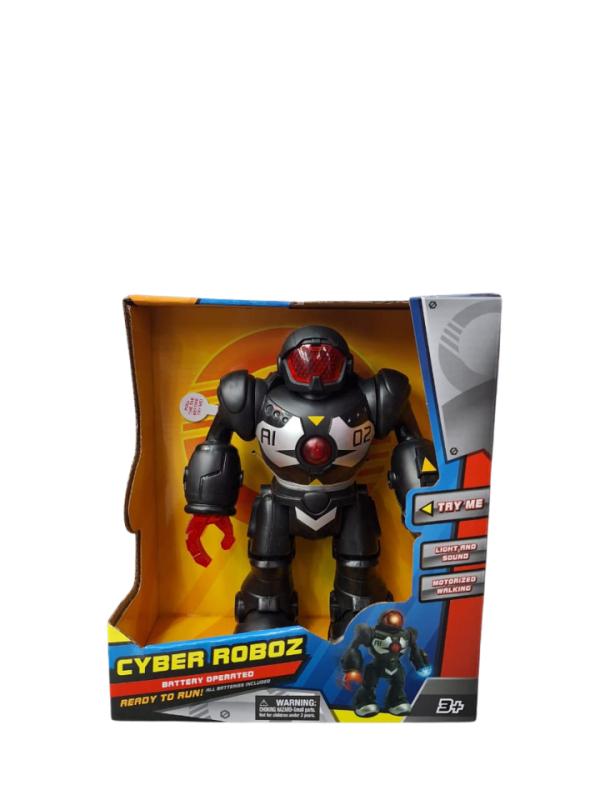 Robot con Movimiento Luz y Sonido Negro 3a+