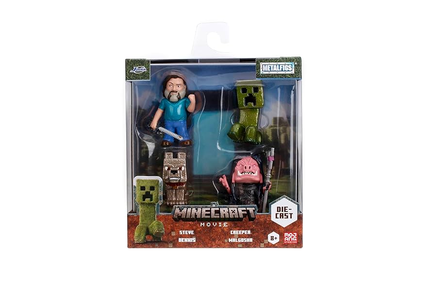 Figuras Set/4 2.5" Minecraft La Pelicula 8a+