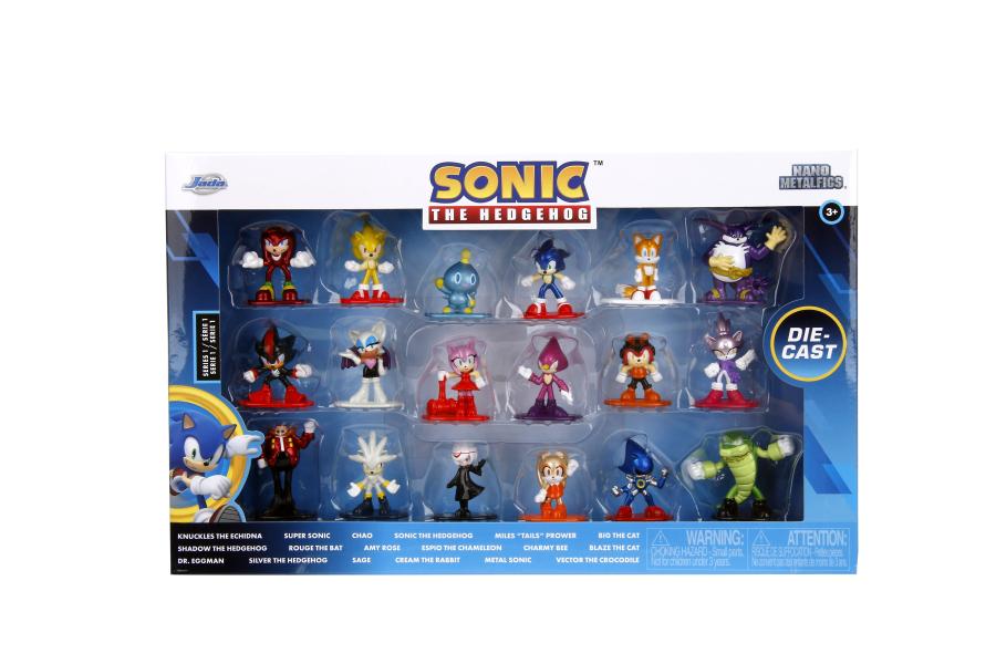 Figuras Metalfigs 2.5" Sonic the Hedgehog Set/18 8a+