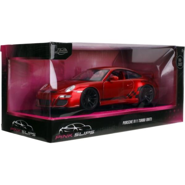 Carro Pink Slips Porsche 911 GT3 (997) Rojo 1:24 8a+