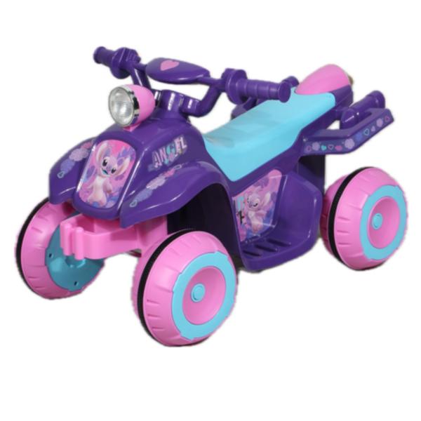 Montable Cuatriciclo Eléctrico  6 V Disney Stitch Angel 3a+