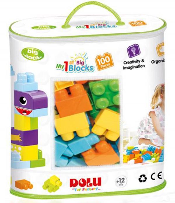 Bolsa Mis Primeros Bloques Grandes 100pzs 12m+