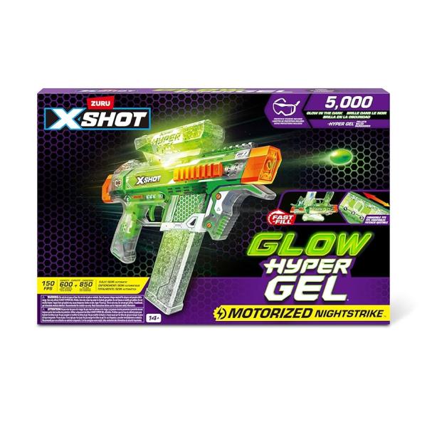 Lanzador de Gel Glow X-Shot Motorizada NightStrike 14a+