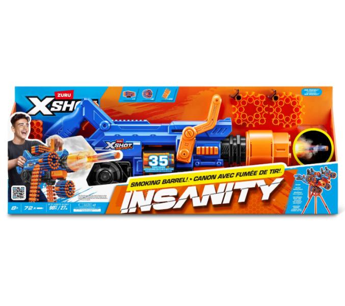 Lanzador de Dardos Insanity Cañon  X-Shot 8a+