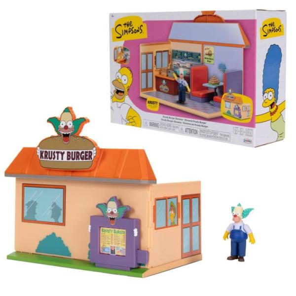 Figura Articulada de los Simpsons con Set Krusty Burger 4a+