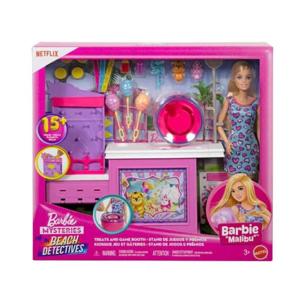 Muñeca Barbie Detective Set Juego y Algodón de Azúcar 3a+