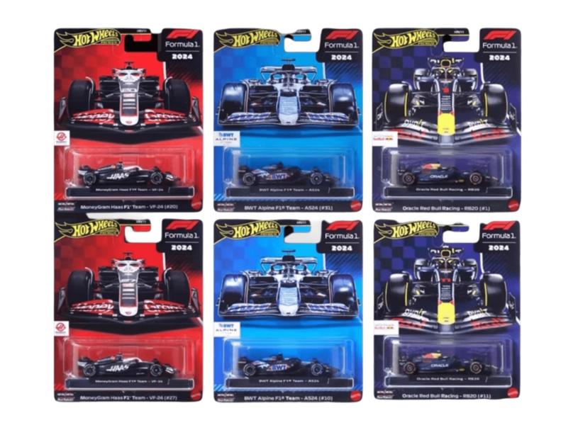 Hot Wheels Auto de Formula 1 2024 Surt/6 14a+ ( Se venden por separado )