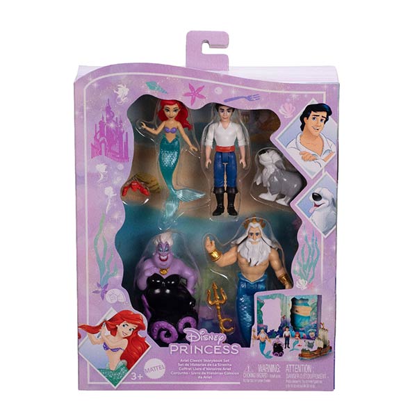 Figuras Disney Princesas Set de Historia de la Sirenita 3a+