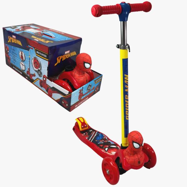 Scooter de 3 Ruedas 3D con Luz de Marvel Spider-Man 3a+