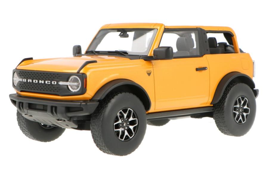 Carro Ford Bronco Badlands SE 2021 Amarillo Esc:1:24 3a+ (064725)