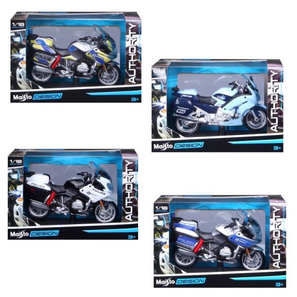 Motocicletas de Policia Esc:1:18 Displ/18 Surt/3 3a+ (323068)(32306)
