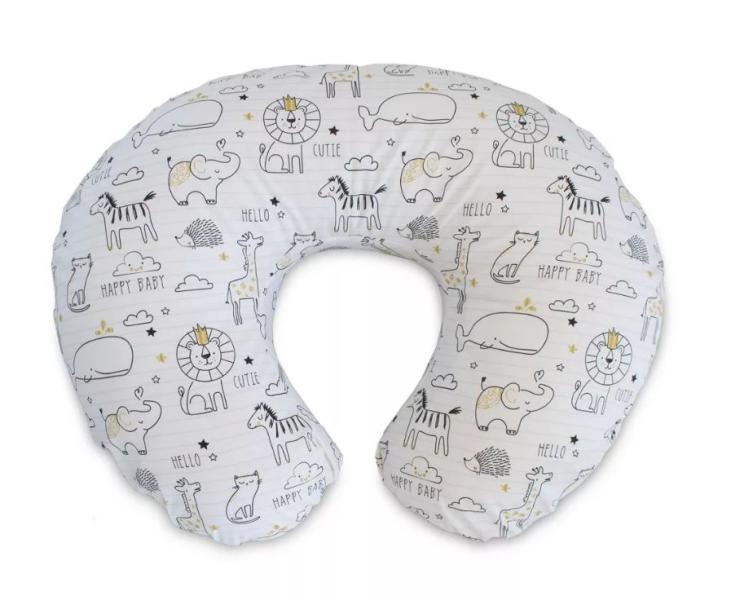 Almohada para Lactancia Blanca con Animales de la Selva 012m