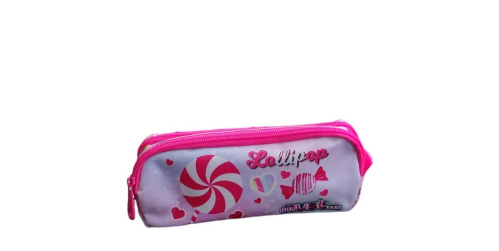 Cartuchera Must Energy 21X6X9 cm 2 Cremalleras. Lollipop