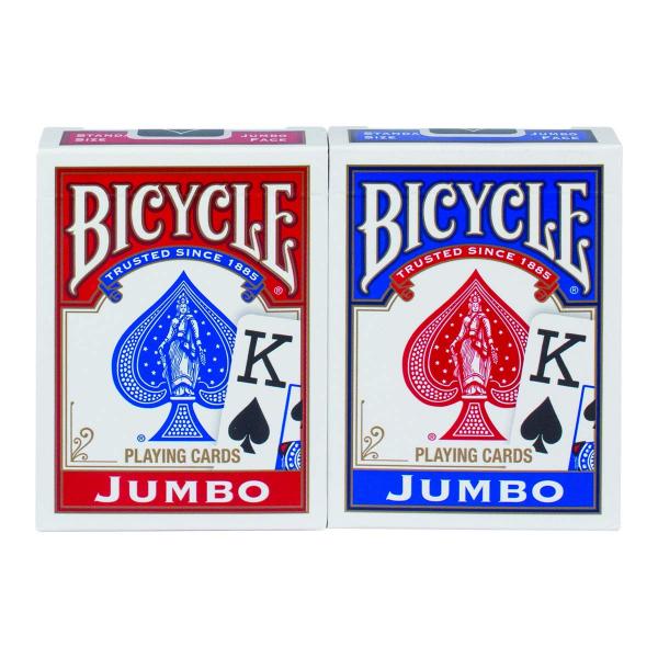 Baraja Bicycle Jumbo Rojo-Azul Blister de 2 (60088) cartas