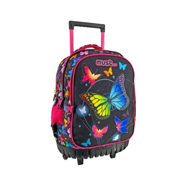 Salveque con Rodines Must 34X20X44 cm 3 Compart Mariposas