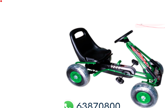 Go-Kart Verde Llanta de Plástico 3a+ 30kg Max
