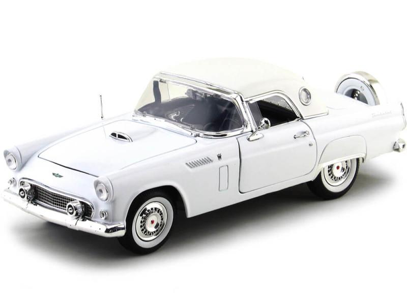 Carro 1:18 Ford Thunderbird 1956 Blanco 8a+