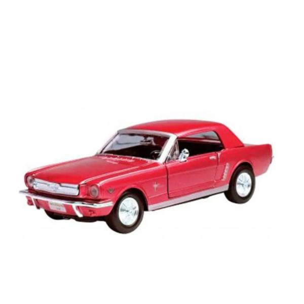 Carro 1:24 1/2 Ford Mustang 1964 Negro-Rojo 3a+