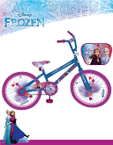 Bicicleta #16 de Frozen Celeste con Morado (190106)