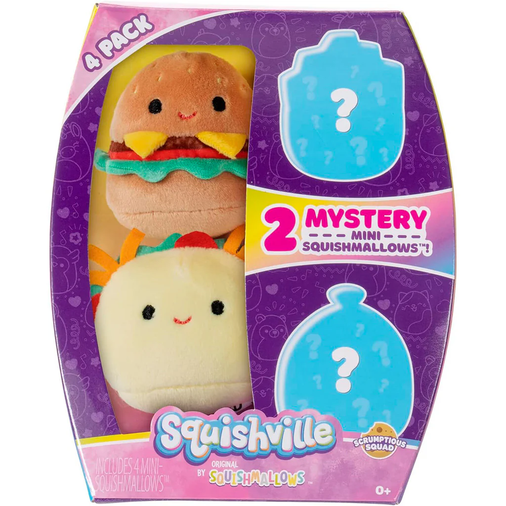 Peluches Mini Squishmallows Set/4 0m+