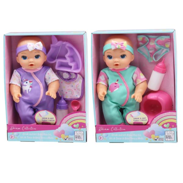 Bebé con Set de Juego Toma y Moja Dream Collection  2a+ / Surtido 2 -  Se venden por separado