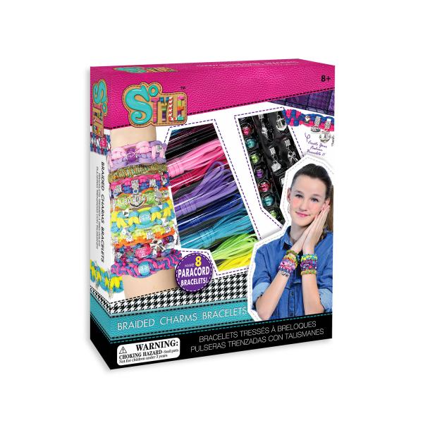 Pulseras Trenzadas con Dijes (Set de 8 pulseras) 8a+