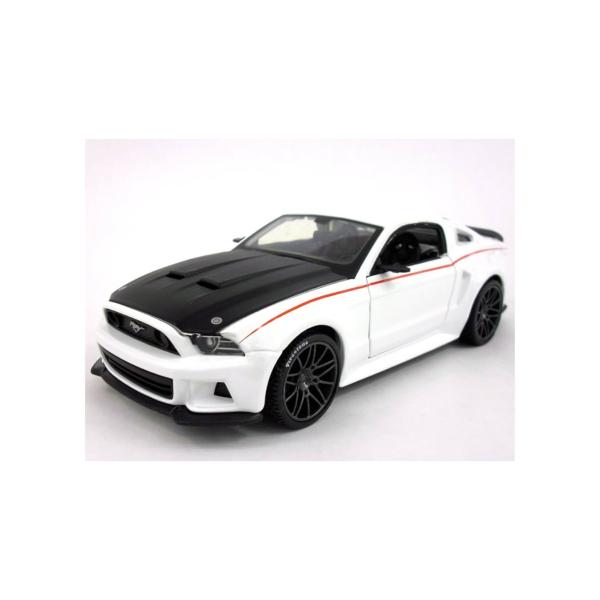 Carro Ford Mustang Street Racer Blanco Esc: 1:24  3a+