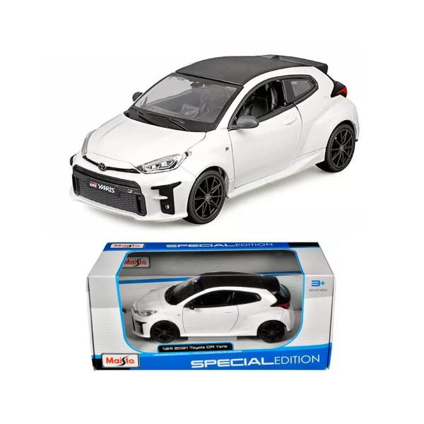 Carro 1:24 Toyota Yaris  2021 Blanco 3a+