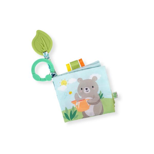 Libro Suave y Afelpado 4 Páginas con Mordedor 0m+ Verde