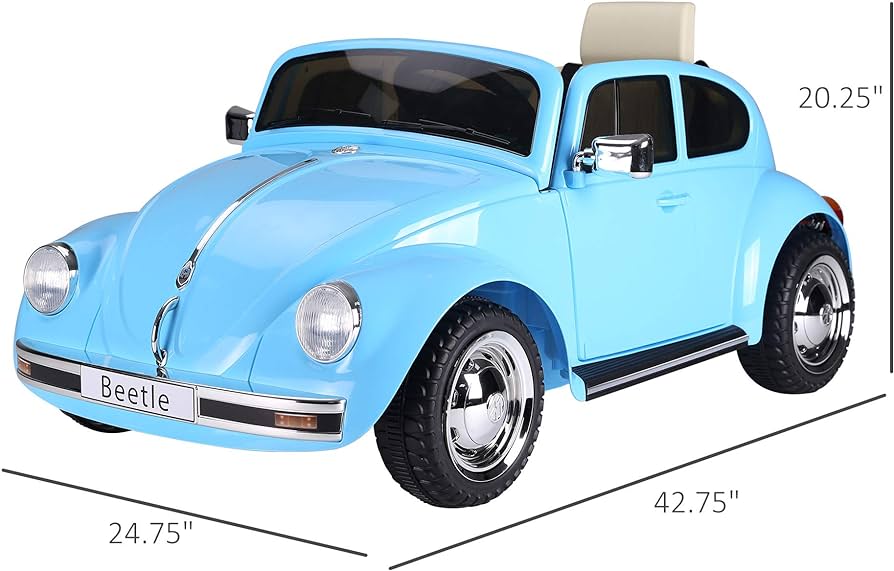 Carro Montable Volkswagen Beetle Rojo 35kg