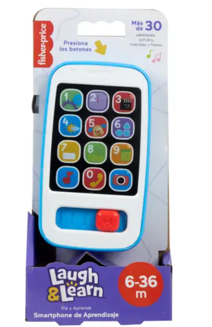 Fisher-Price - - Ríe y Aprende Smart Phone De Aprendizaje Azul 6-36m+