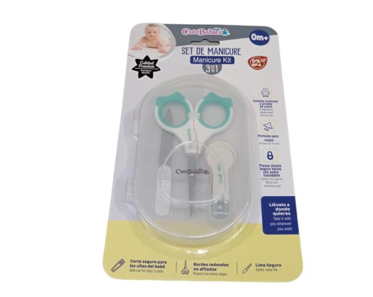 Baby Basics Set de Manicure 3en1 para Bebé 0m+(500033)