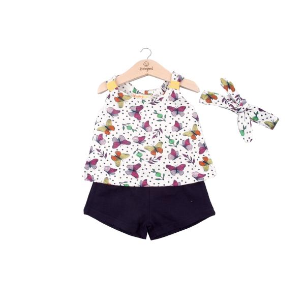 Conjunto de 2 Piezas + Cinta Blusa y Short 6m (633292)