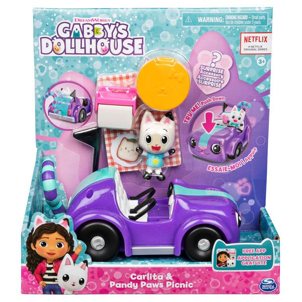Figuras de La Casa de Muñecas de Gaby Picni Carlita y Pandy Paws 3a+
