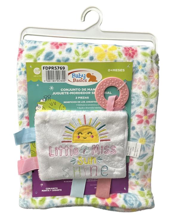 Cobija Con Mordedor de Flores 0m+