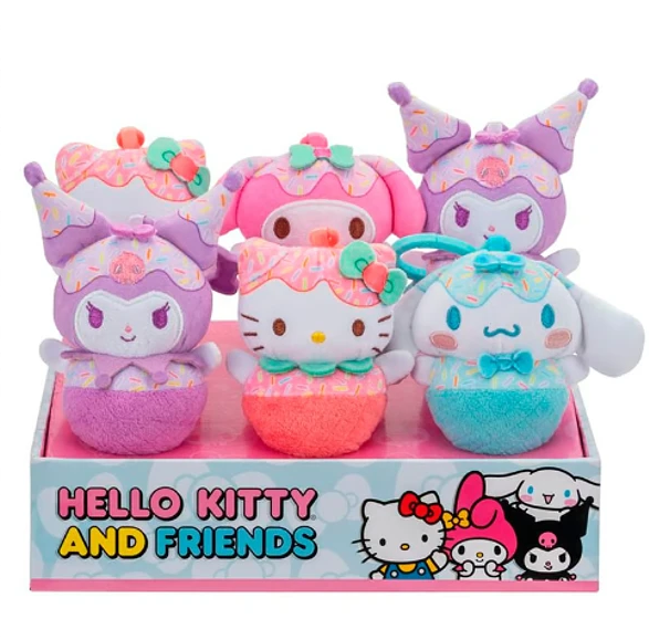 Llaveros de Peluches de Hello Kitty and Friends Disp/6 Surt/4 6a+