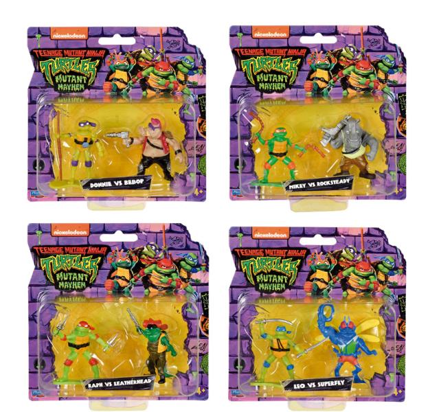 Figuras Tortuga Ninja Set de 2 - 4a+ ( Surtido de 4 - Se Venden por Separado )
