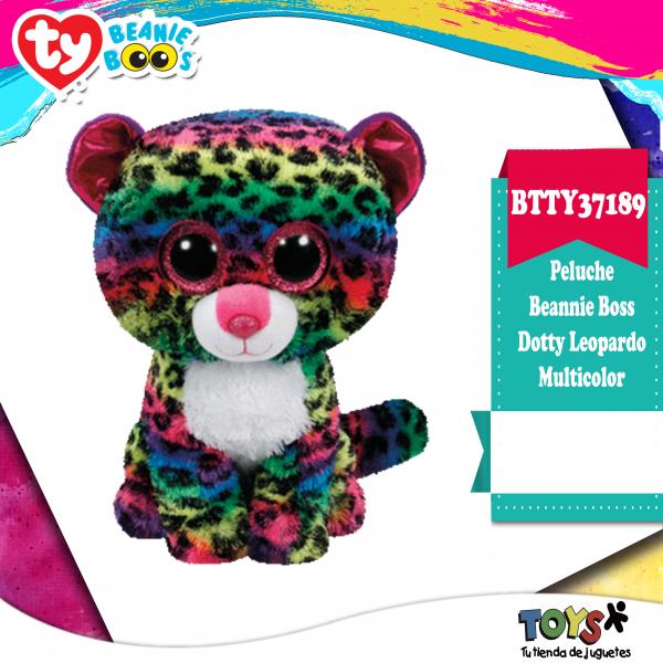 Peluche Beanie Boos Pequeño Dotty Leopardo Multicolor 3a+