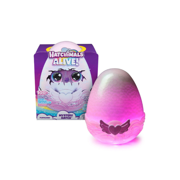 Hatchimals Alive en Huevo con 100 Sonidos y Racciones Diferentes 5a+ Pufficorn
