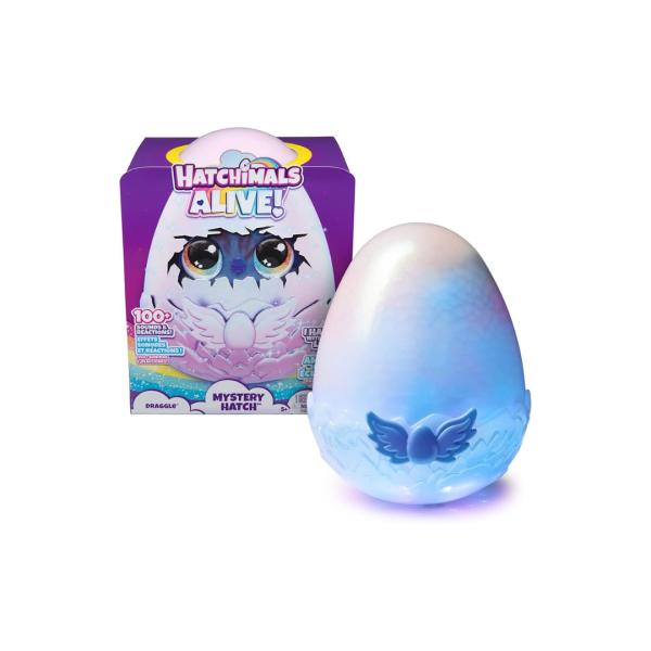 Hatchimals Alive en Huevo con 100 Sonidos y Racciones Diferentes 5a+ Draggle