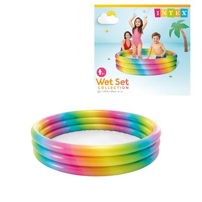 Piscina Arcoiris de 3 Anillos  147 x 33 cm 2a+