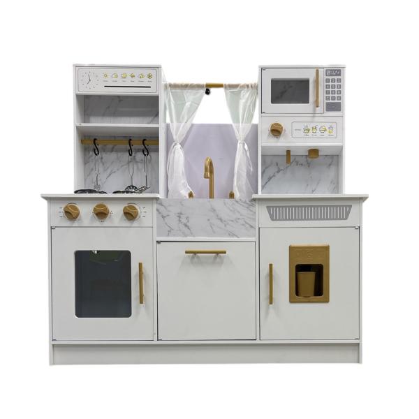 Cocina de Madera de Juguete Con Accesorios 3a+ (98cm x 35cm x15cm)
