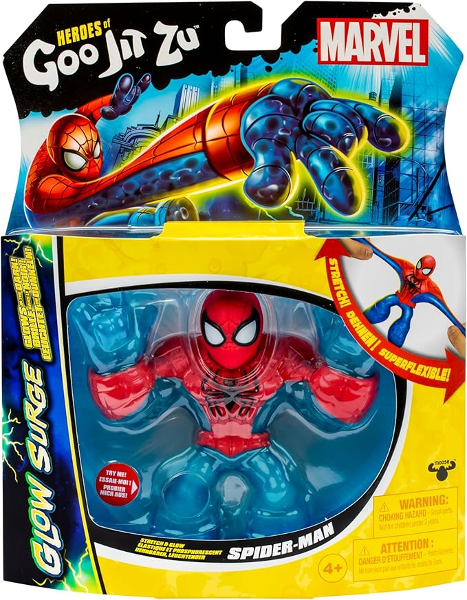 Figura Goo Jit Zu Stretch & Glow Marvel 4a+ ( Surtido de 2 - Se Venden por separado )
